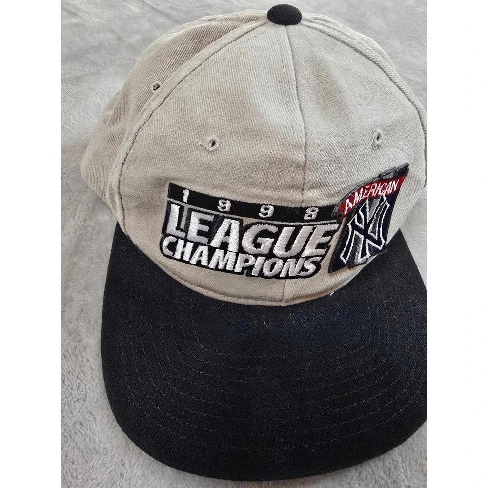 Vintage New York Yankees Hat Cap New Era Snapback 1998 American League Champions